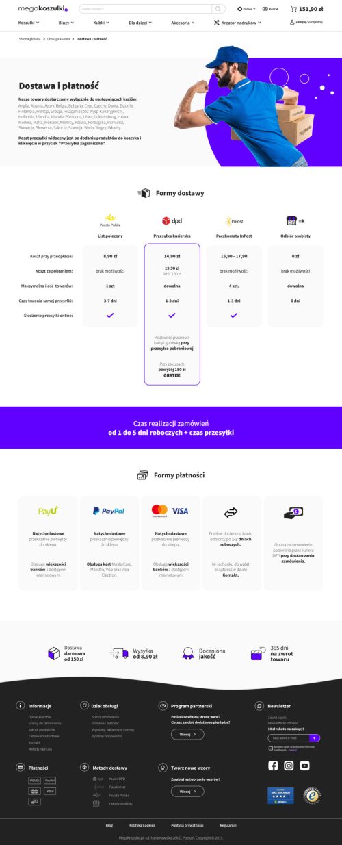 Dostawa i płatność